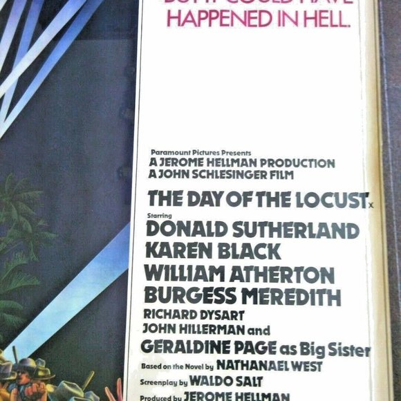 Vintage Movie Poster The Day of the Locust 1975 Original Film Donald Sutherland - Picture 5 of 16